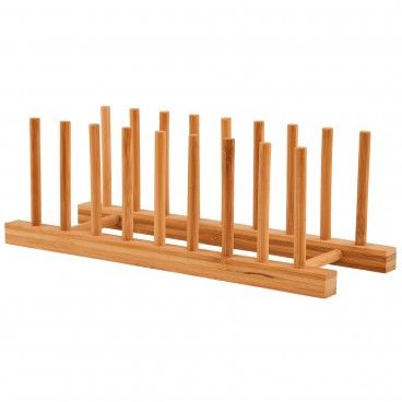 Suporte para Pratos em Bambu Suporte para Pratos em Bambu
