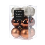 Conjunto 12 Bolas de Natal �mbar 60mm