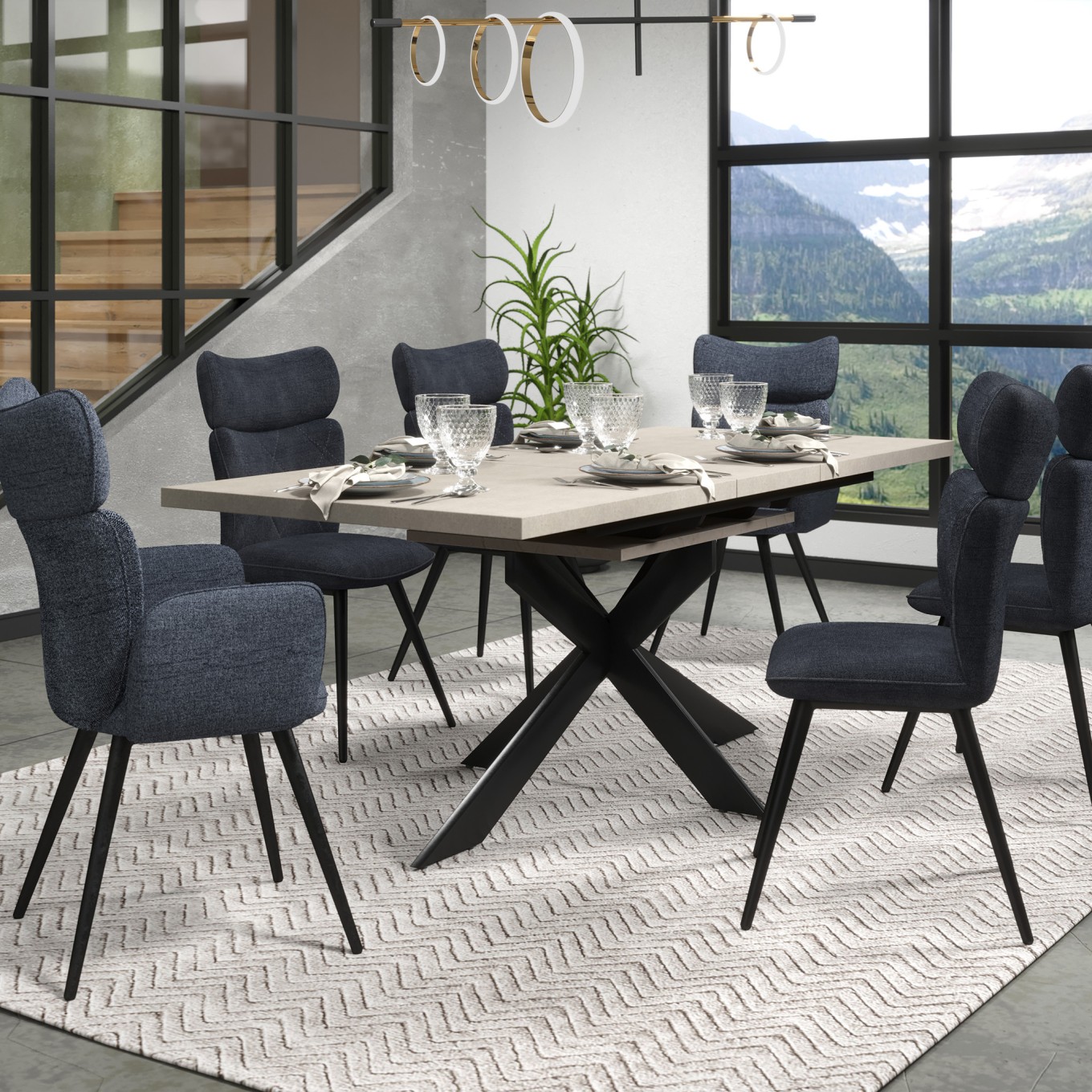 Mesa Extens�vel Bordeaux