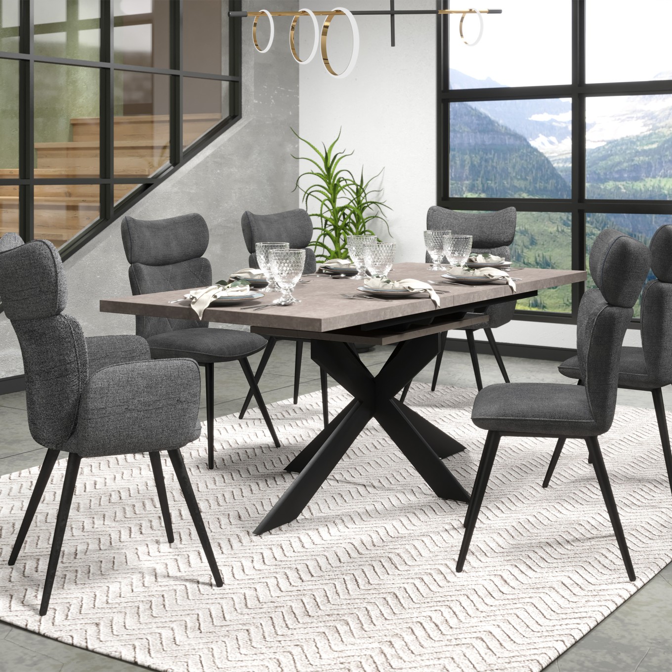 Mesa Extens�vel Bordeaux
