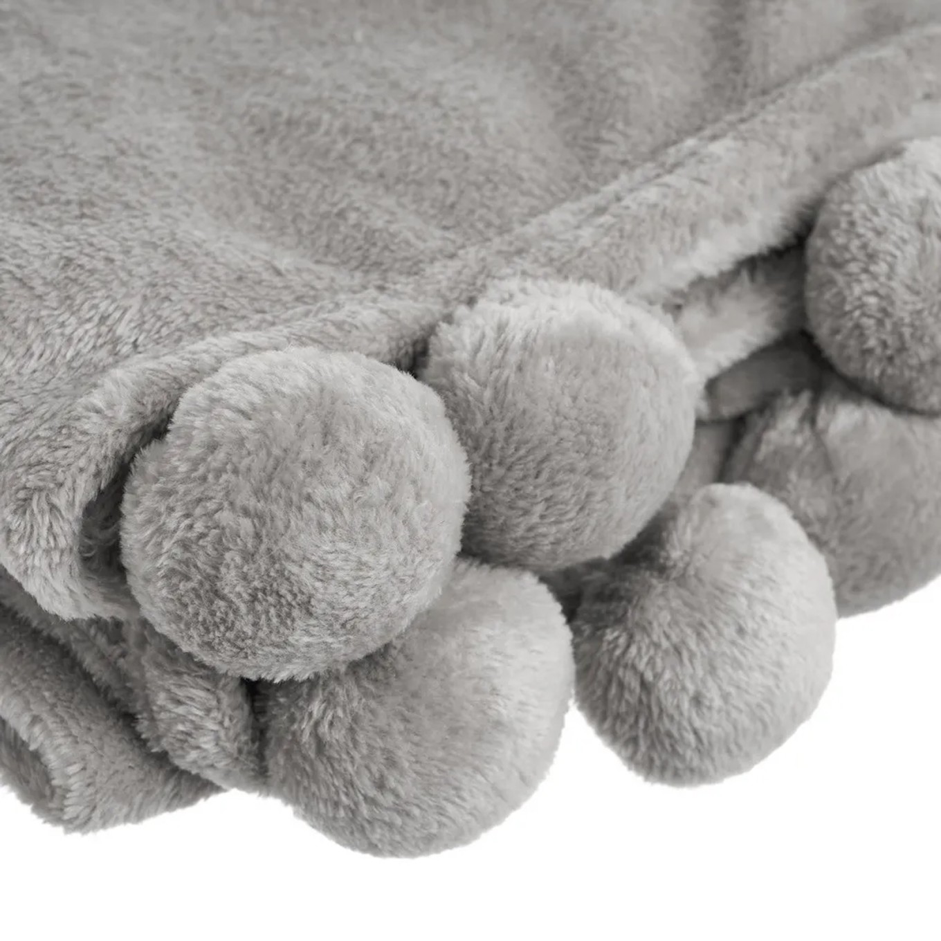 Manta Flanela com Pompons Candy