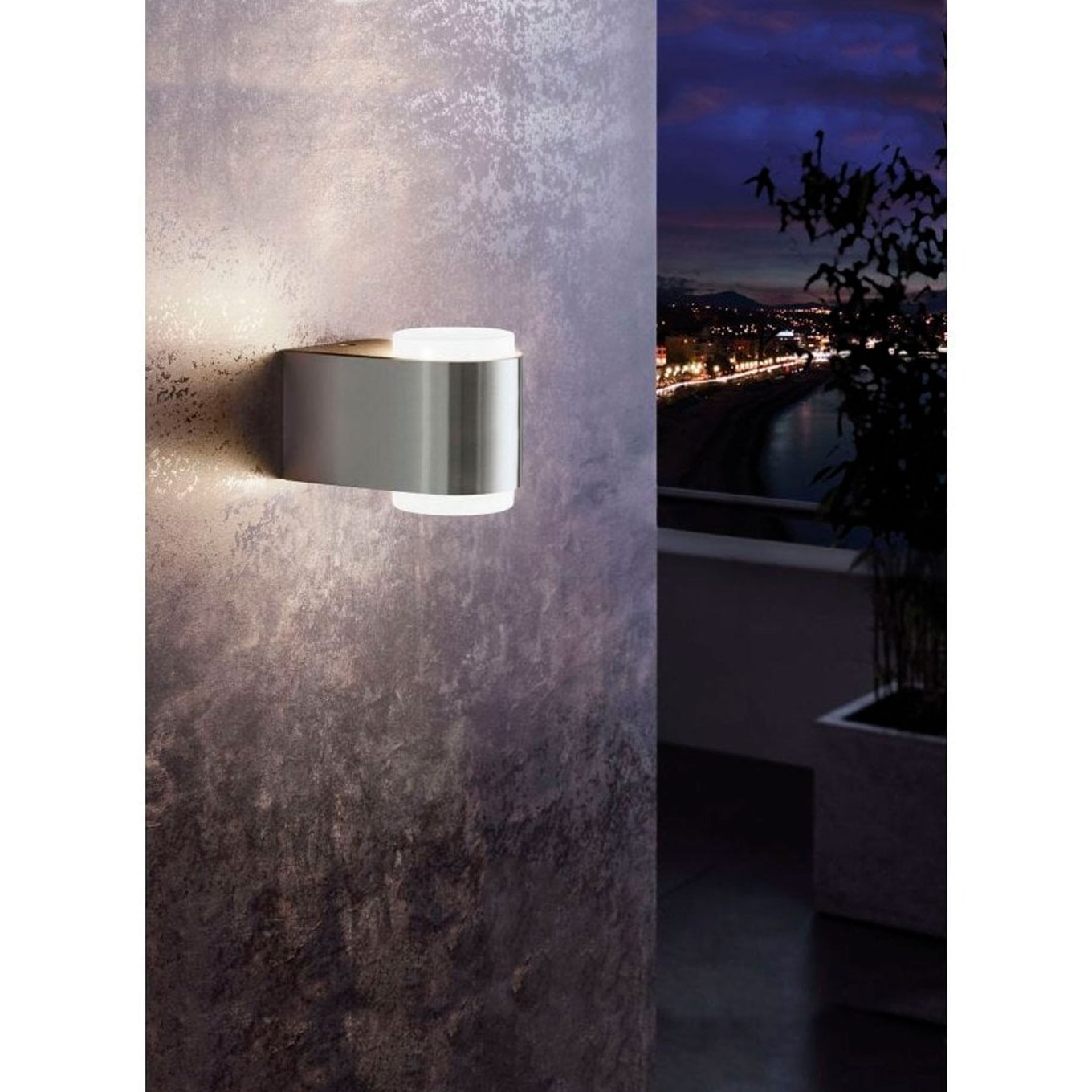 Aplique LED de Parede Exterior com 2 Fontes de Luz Eglo Briones 2x3W