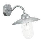 Aplique de Parede Exterior Clássico Galvanizado Eglo Milton 60W