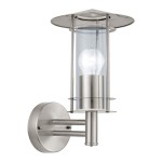 Aplique de Parede Exterior Cl�ssico Inox Eglo Lisio 60W