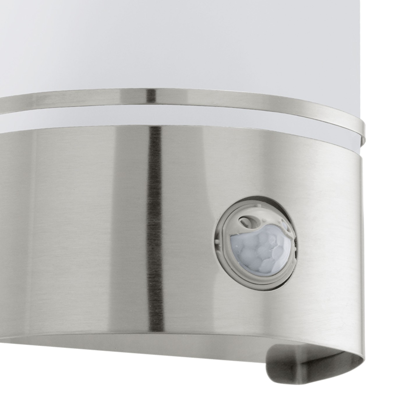Aplique de Parede Exterior com Sensor Inox E27 Eglo Cerno