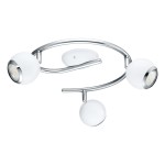 Candeeiro de Teto com 3 Spots LED Ajustáveis Eglo Bimeda 3x3W