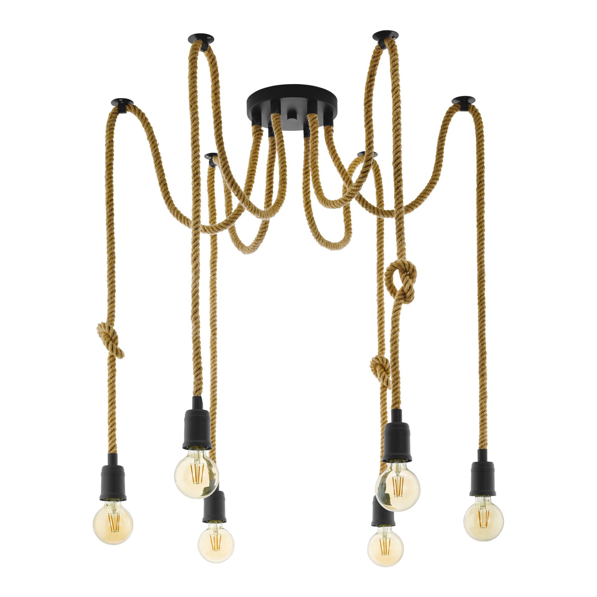 Candeeiro Suspenso de Teto 6xE27 28W Eglo Vintage Rampside