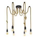 Candeeiro Suspenso de Teto 6xE27 28W Eglo Vintage Rampside