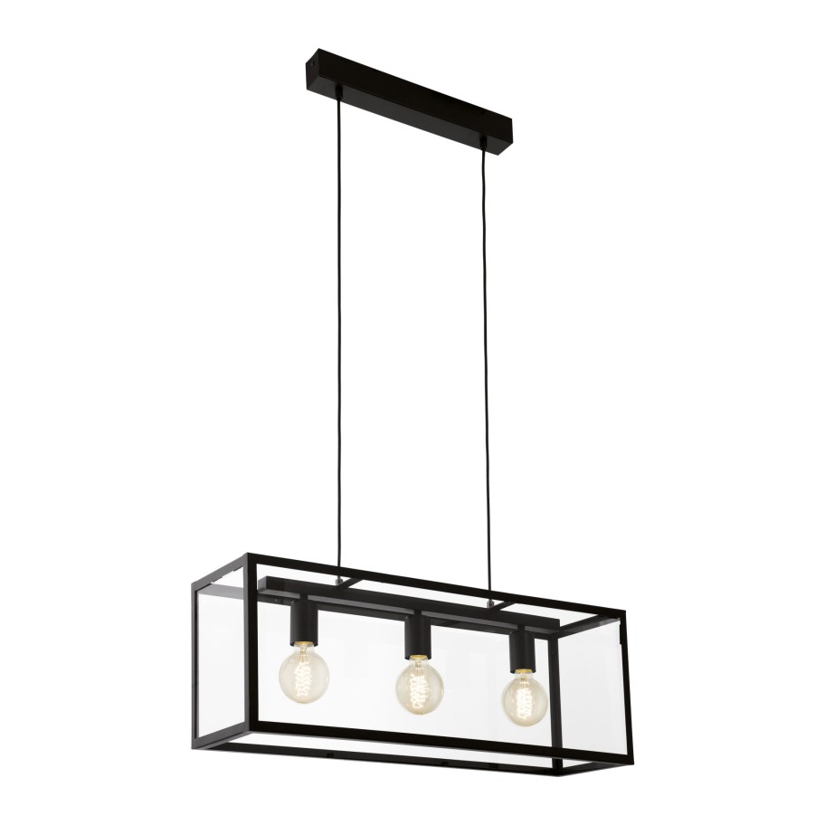 Candeeiro Suspenso de Teto 3xE27 60W Eglo Charterhouse