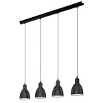 Candeeiro Suspenso de Teto 4xE27 60W Eglo Priddy