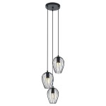 Candeeiro Suspenso de Teto Ø380mm 3xE27 60W Eglo Vintage Newton