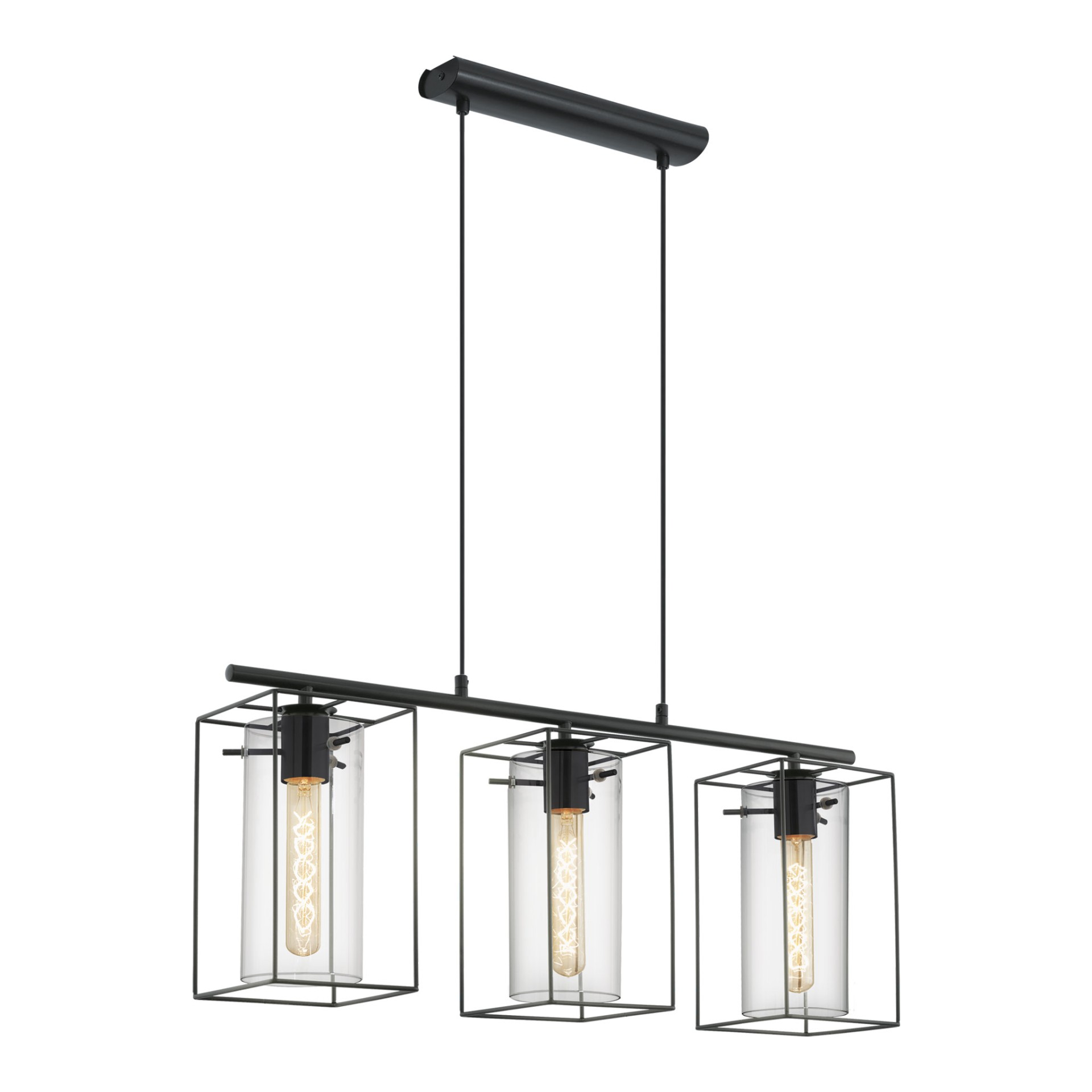 Candeeiro Suspenso de Teto 3xE27 60W Eglo Loncino