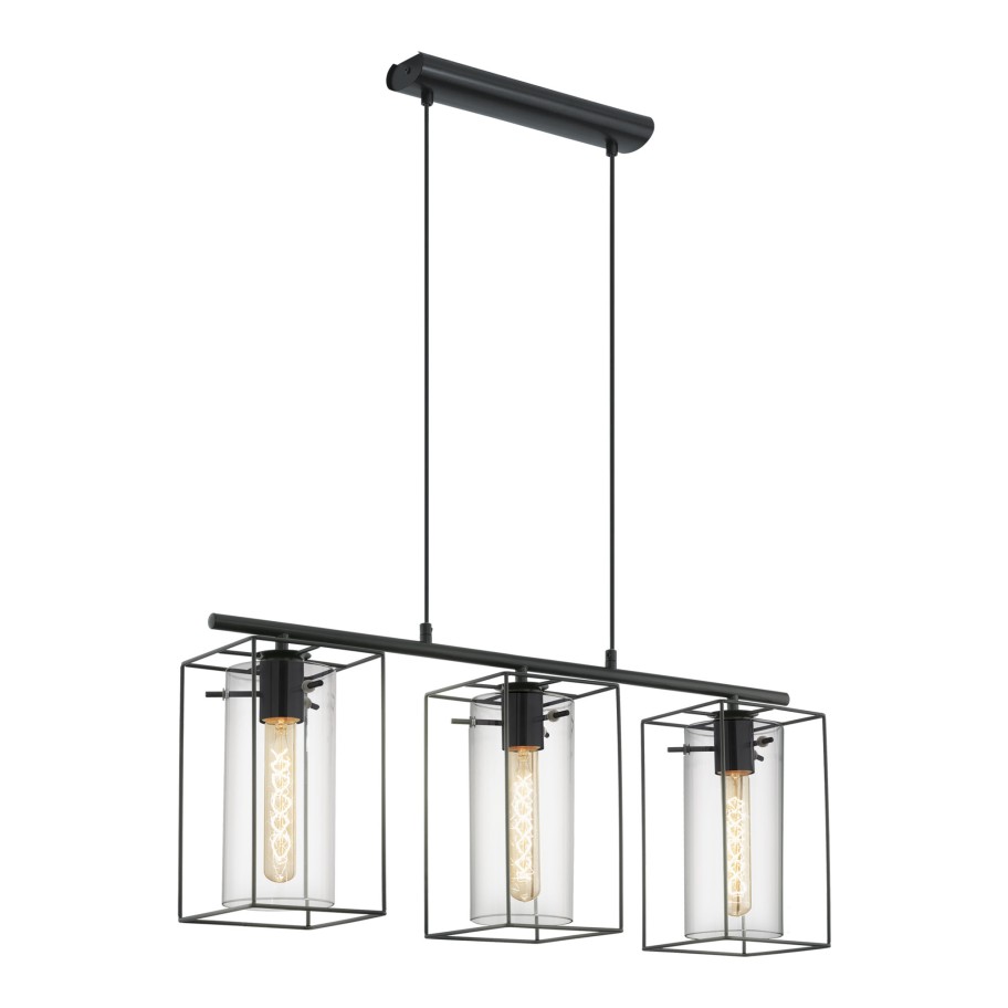 Candeeiro Suspenso de Teto 3xE27 60W Eglo Loncino