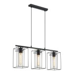 Candeeiro Suspenso de Teto 3xE27 60W Eglo Loncino
