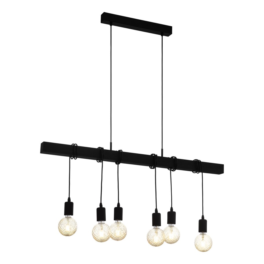 Candeeiro Suspenso de Teto 6xE27 60W Eglo Townshend