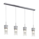 Candeeiro Suspenso de Teto 4xE14 Eglo Diamond HL/4