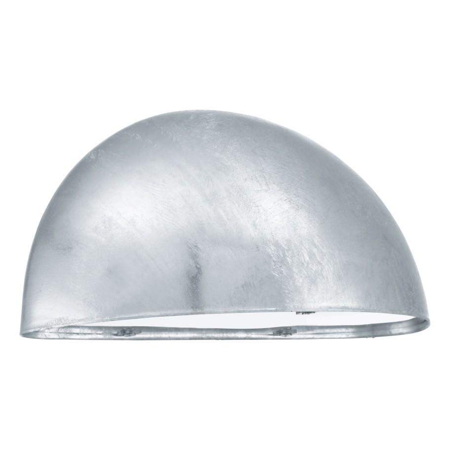 Aplique de Parede Exterior Minimalista Galvanizado Eglo Lepus 40W