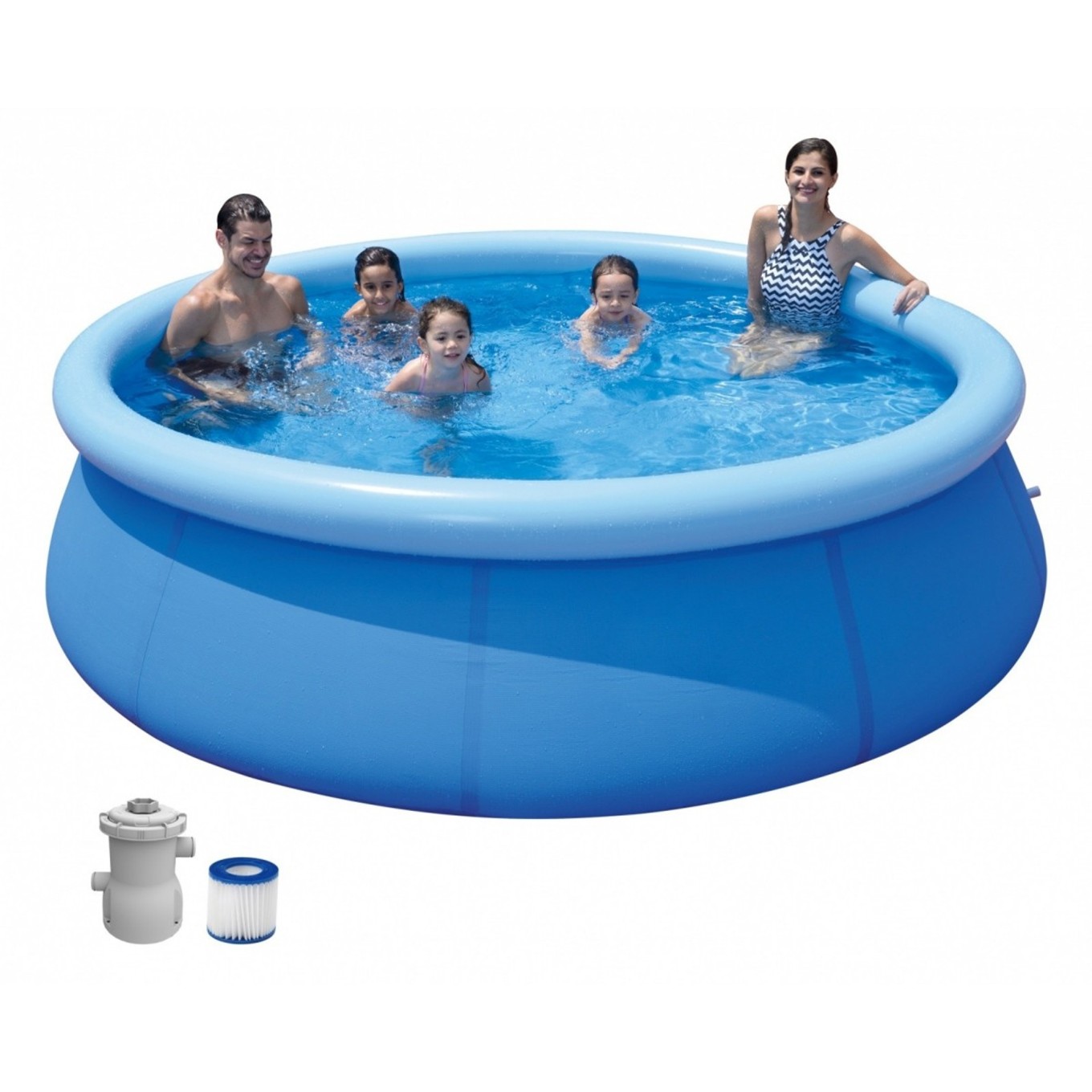 Piscina Insufl�vel Redonda Trend com Filtro 300x76