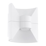 Aplique LED de Parede Exterior com 2 Fontes de Luz Eglo Redondo