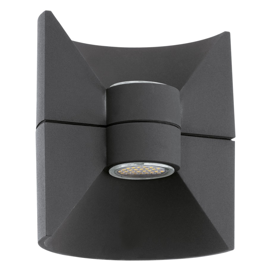 Aplique LED de Parede Exterior com 2 Fontes de Luz Eglo Redondo