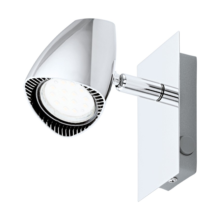Aplique de Parede com Spot LED Ajust�vel GU10 Eglo Corbera 3W