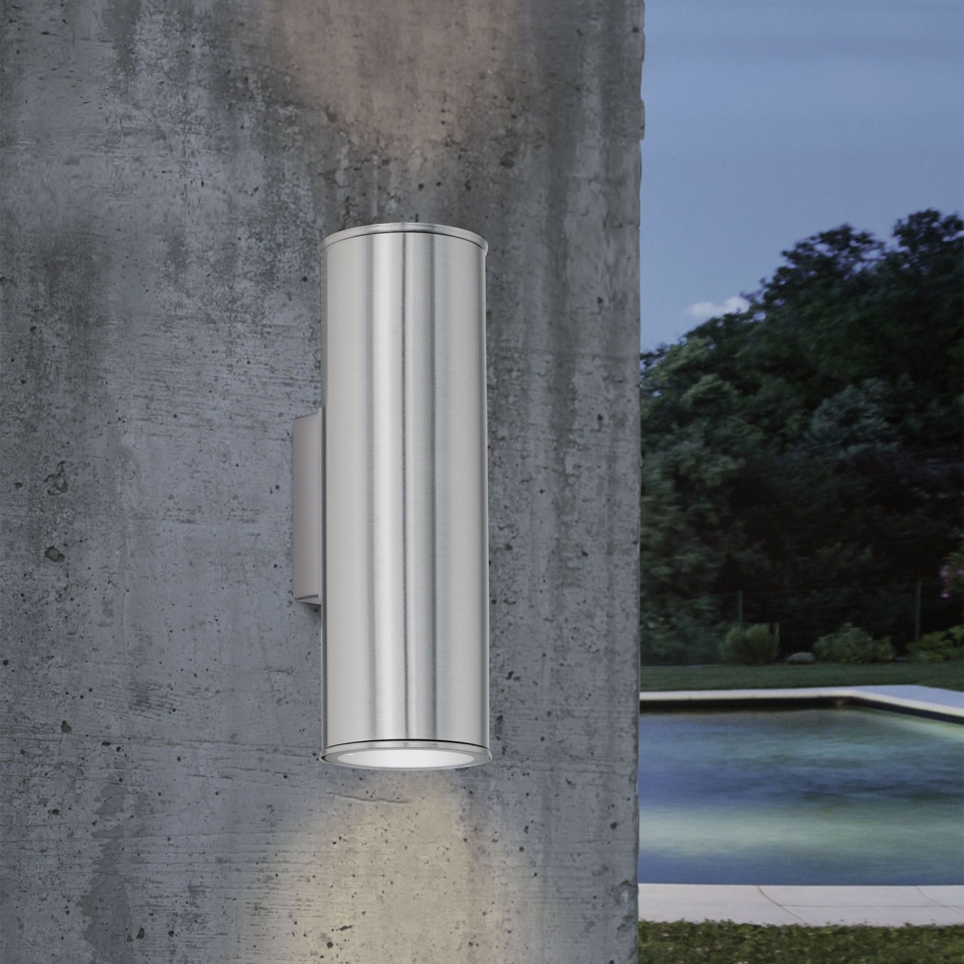 Aplique LED de Parede Exterior 2x GU10 3W Eglo Riga
