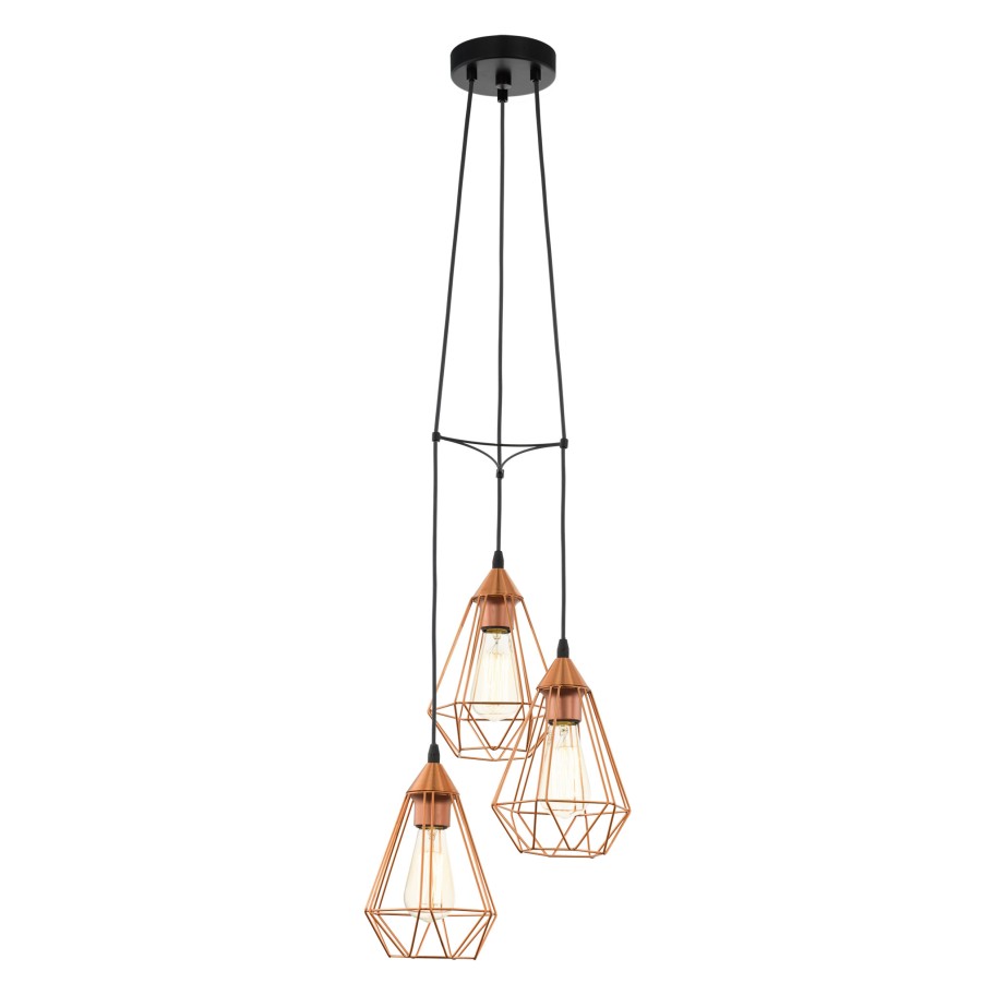 Candeeiro Suspenso de Teto 3xE27 Eglo Tarbes HL/3