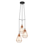 Candeeiro Suspenso de Teto 3xE27 Eglo Tarbes HL/3