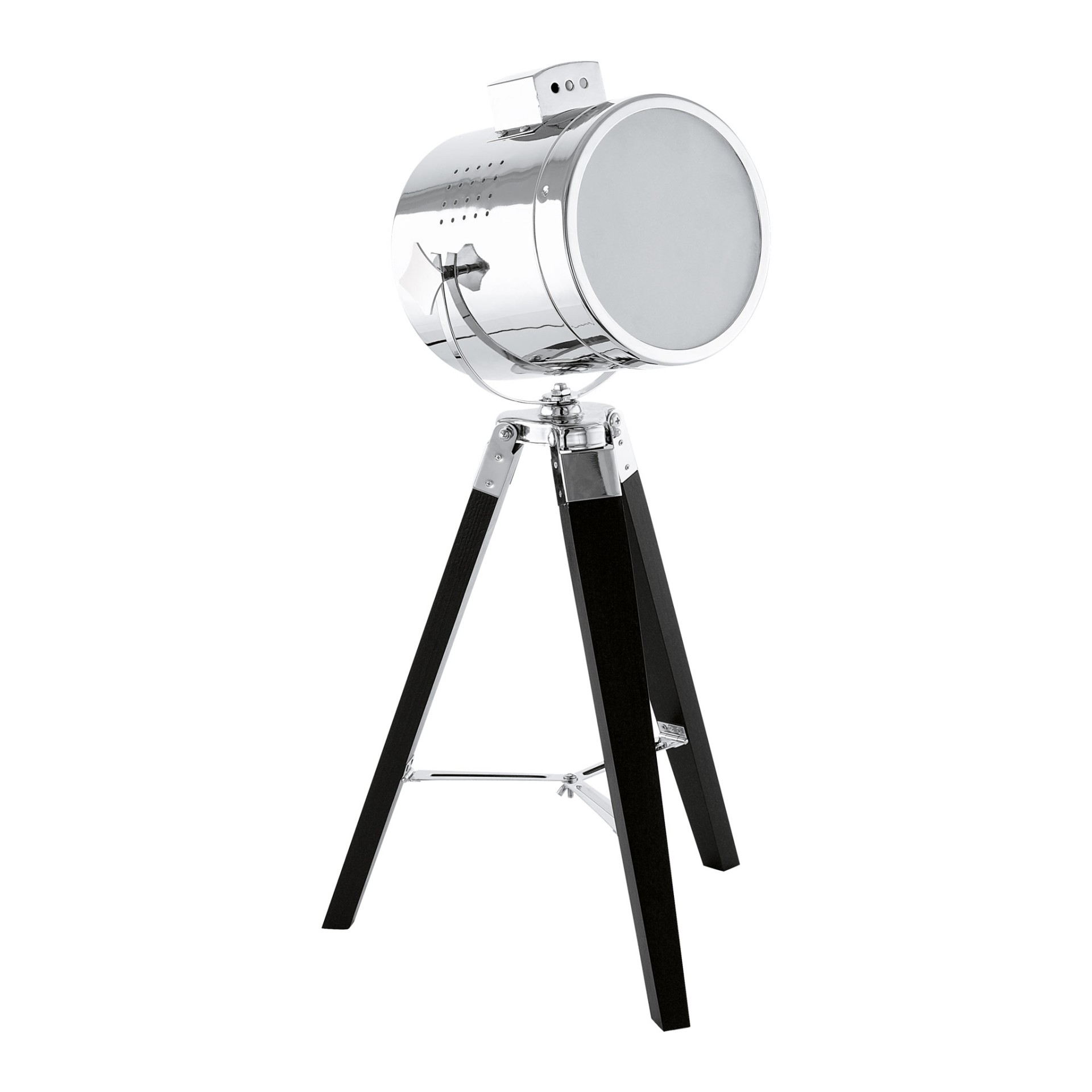 Candeeiro de Mesa E27 Eglo Upstreet Preto e Cromado 60W
