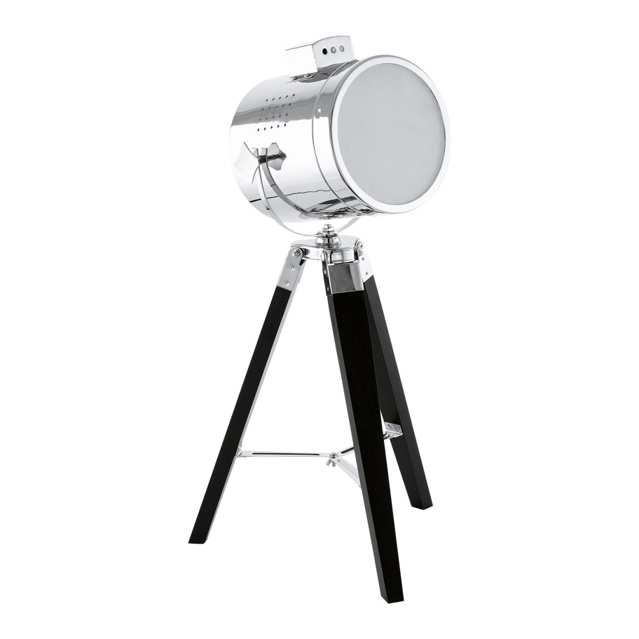 Candeeiro de Mesa E27 Eglo Upstreet Preto e Cromado 60W