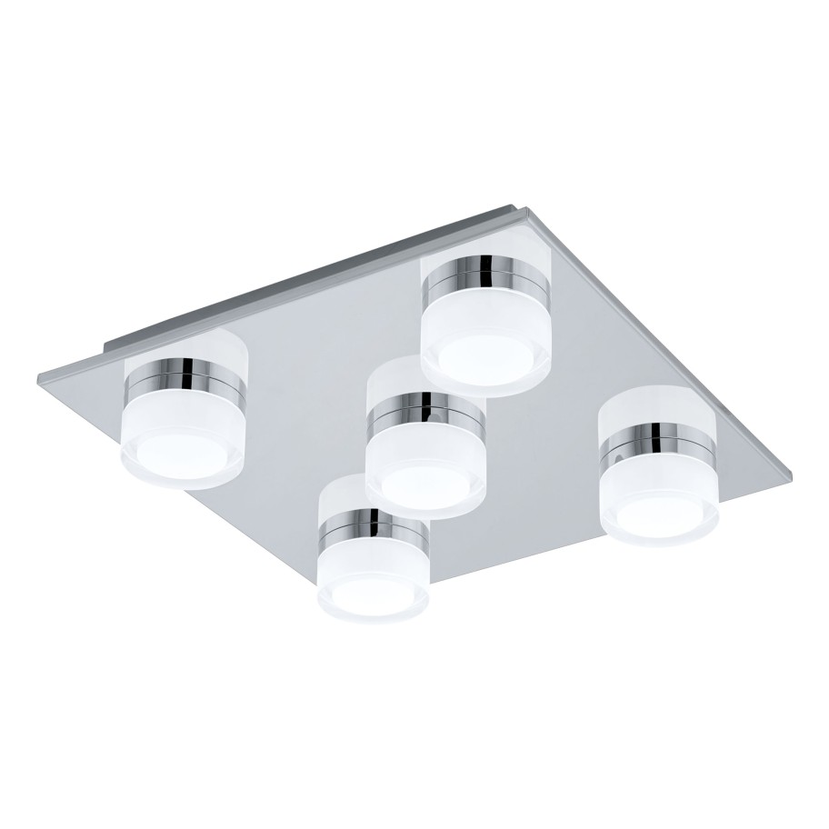 Plafon de Teto Quadrado 5 Focos LED Eglo Romendo WL/5