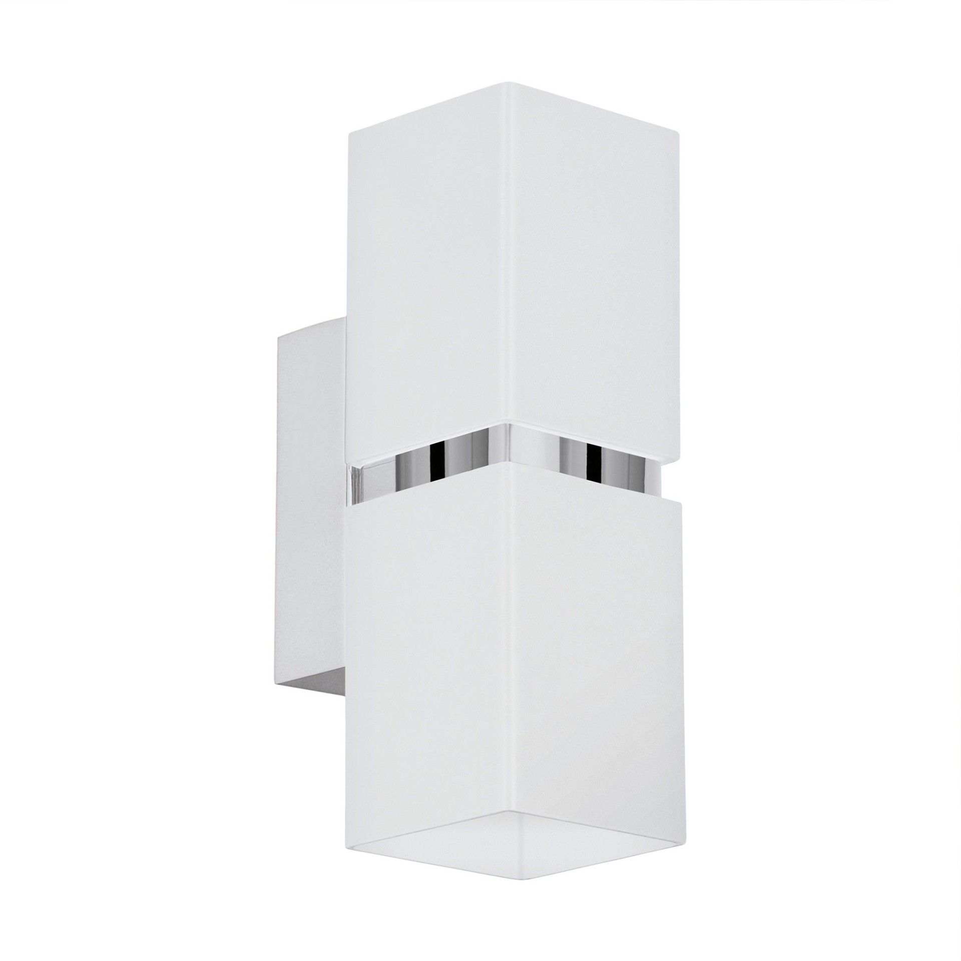 Aplique de Parede LED 2xGU10 2.3W Eglo Passa Quadrado