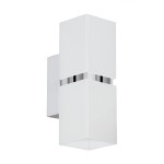 Aplique de Parede LED 2xGU10 2.3W Eglo Passa Quadrado
