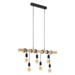 Candeeiro Suspenso de Teto 6xE27 60W Eglo Townshend