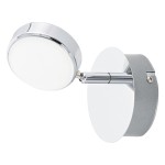Aplique de Parede LED com Spot Ajustável Eglo Salto Cromado 5,4W
