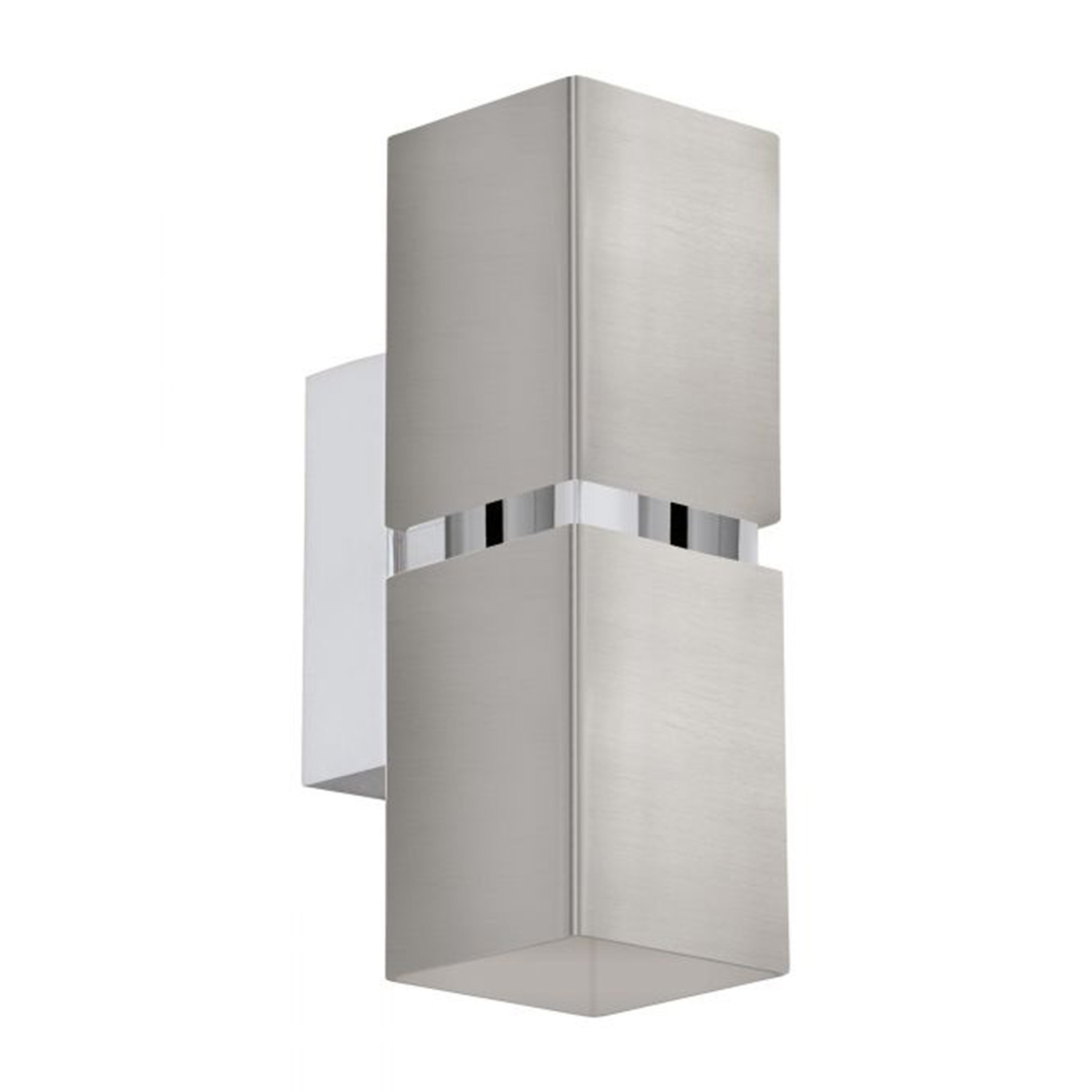 Aplique de Parede LED 2xGU10 2.3W Eglo Passa Quadrado