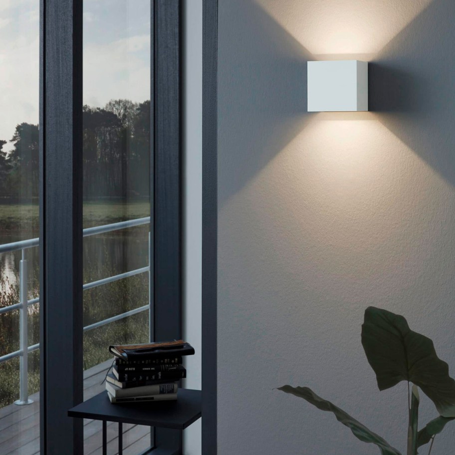 Aplique LED de Parede Exterior Eglo Calpino 2x3,3W