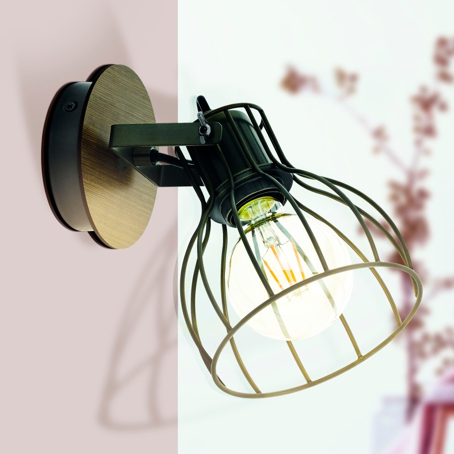 Aplique de Parede com Foco Decorativo Eglo Sambatello WL/1