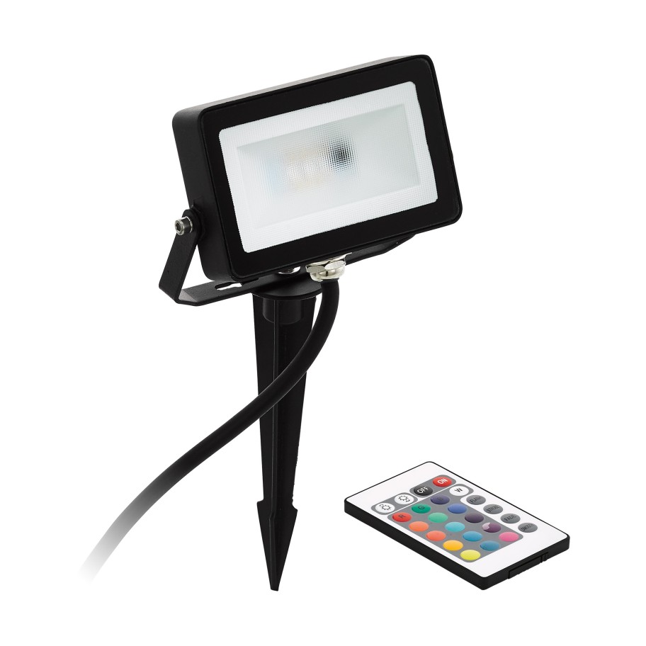 Projetor Exterior LED Eglo Faedo 4 10W 3000K com Comando