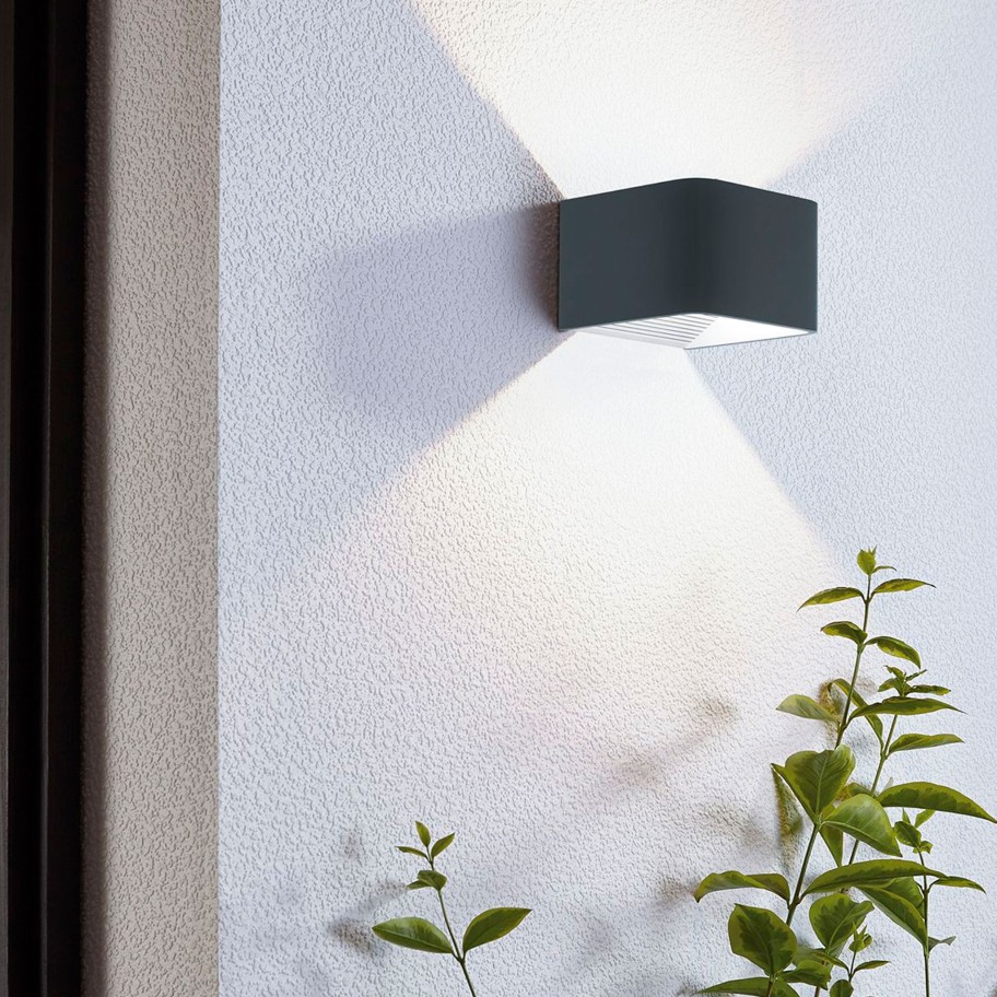 Aplique LED de Parede Exterior Minimalista Eglo Domini 6W