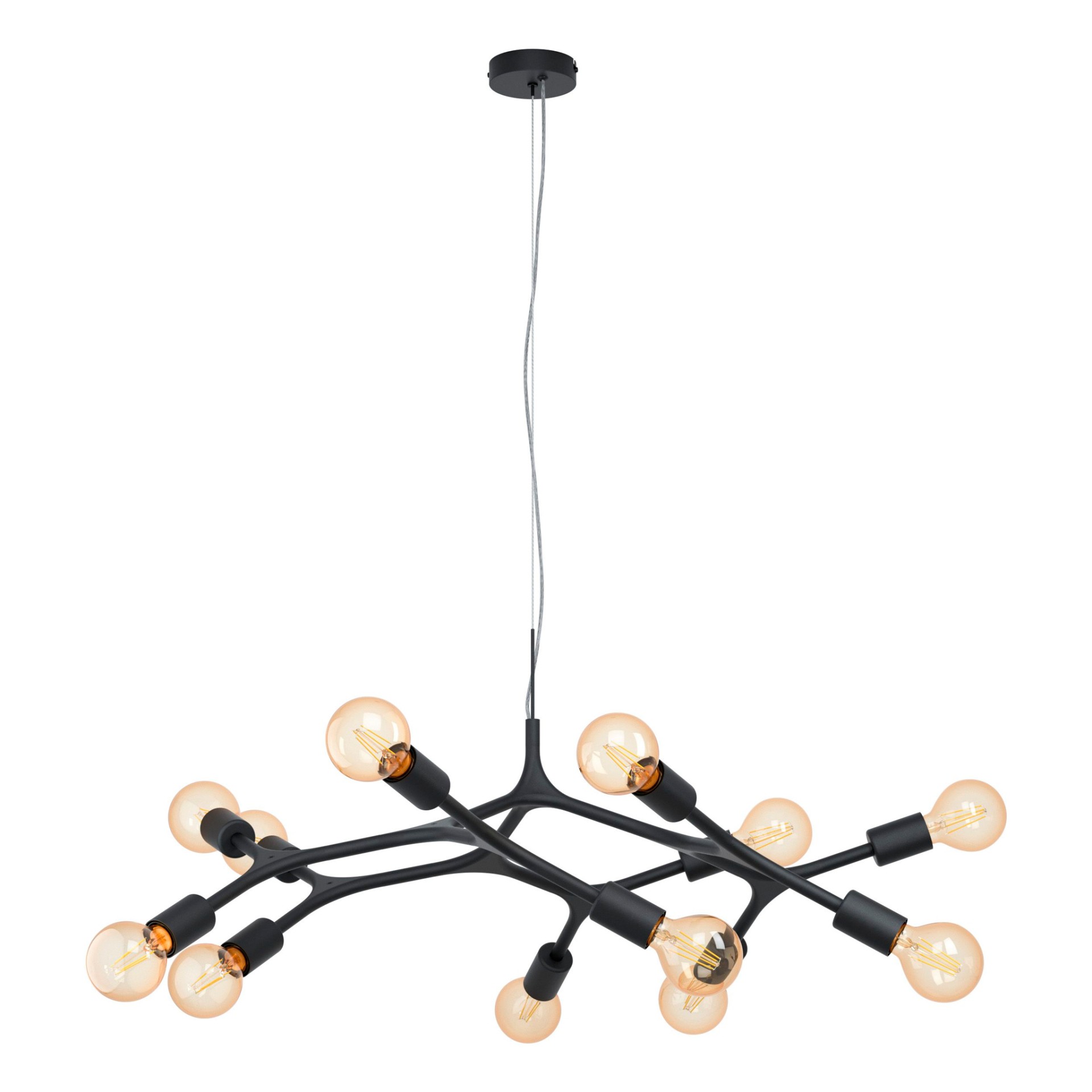 Candeeiro Suspenso de Teto 12xE27 Eglo Bocadella HL/12