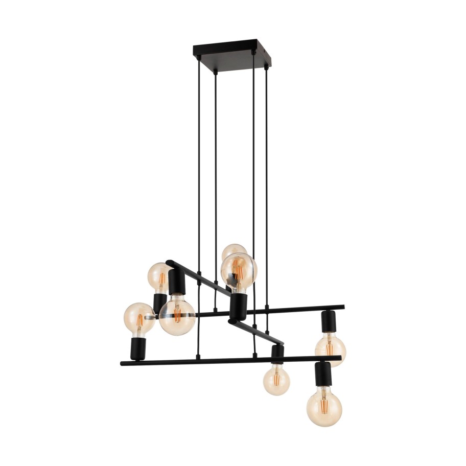 Candeeiro Suspenso de Teto LED 8xE27 Eglo Mezzana HL/8