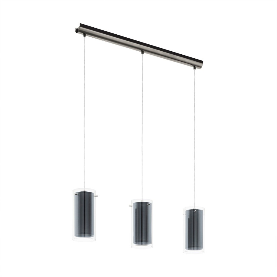 Candeeiro Suspenso de Teto 3xE27 Eglo Pinto Textil HL/3