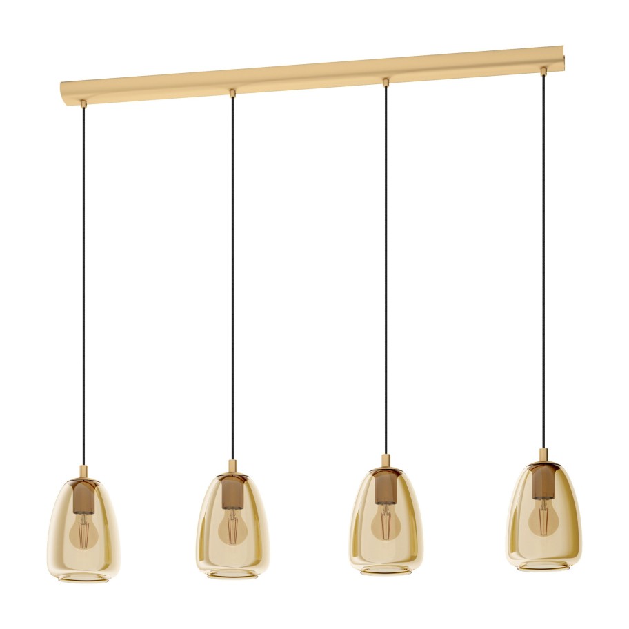 Candeeiro Suspenso de Teto E27 Eglo Alobrase HL/4 1080mm