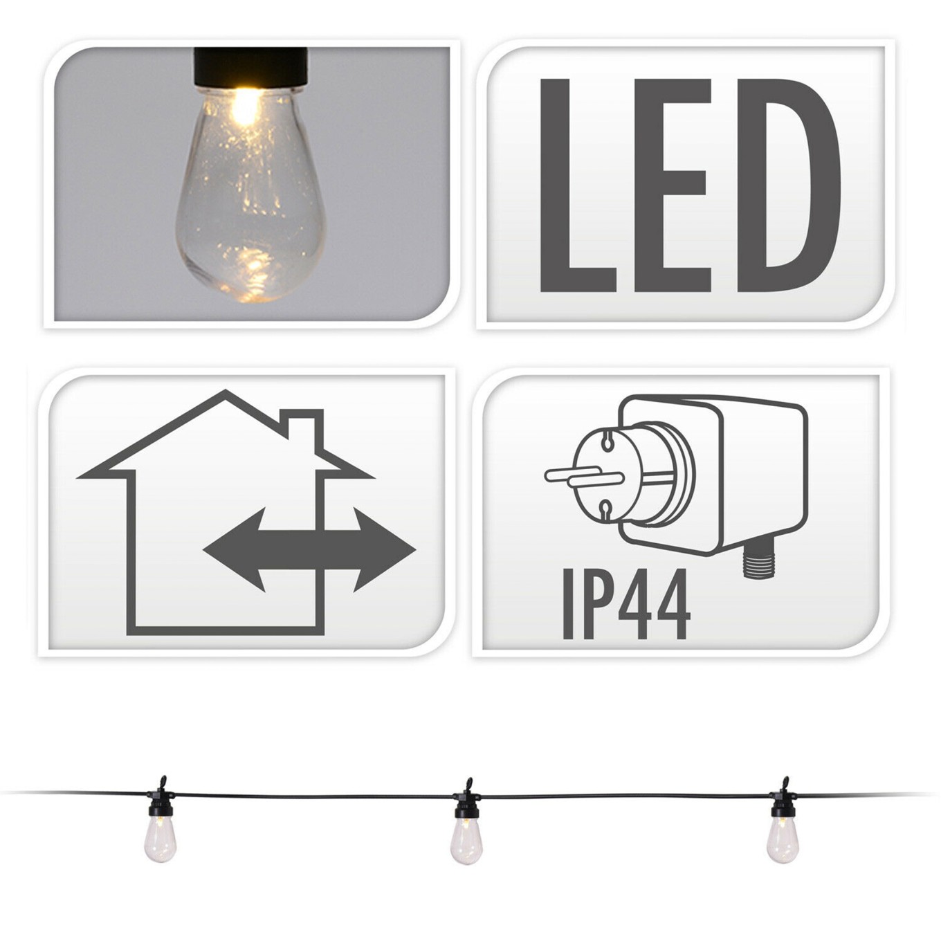 Luzes de Festa 20 L�mpadas Led