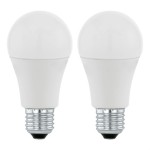 Pack 2 Lâmpadas LED Eglo A60 E27 3000K 5.5W