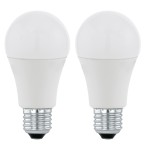 Pack 2 Lâmpadas LED Eglo A60 E27 4000K 806LM