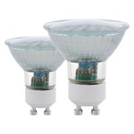 Pack 2 Lâmpadas LED Eglo SMD GU10 3000K 5W