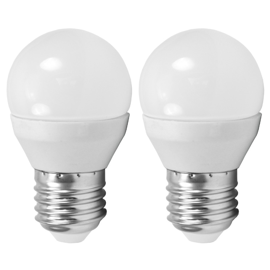 Pack 2 L�mpadas LED Eglo G45 E27 3000K 4W