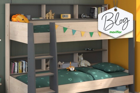 6 camas duplas Moviflor para quartos partilhados por irmãos